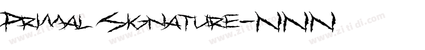 Primal Signature字体转换